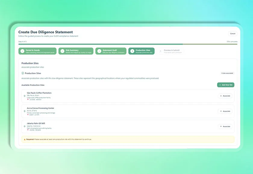 conformità EUDR per export/import