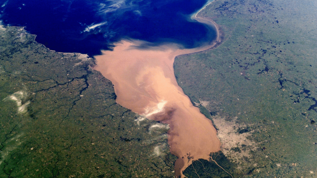 Veduta aerea di sito di produzione della supply chain conforme all'EUDR